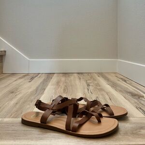 Gianni Bini Strappy Leather Sandals